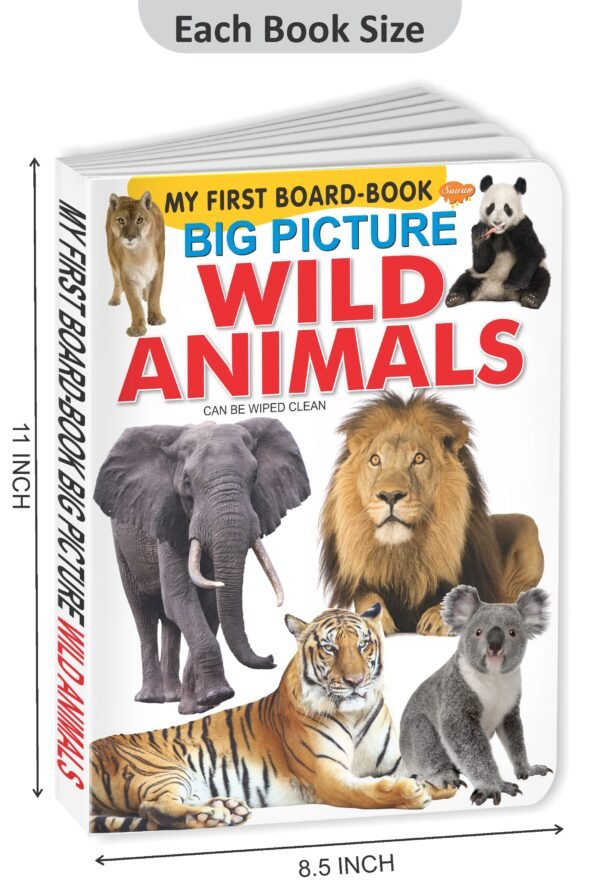 Big Pictures : Wild Animals | My First Board Book | Early Learning Picture Book - Image 2