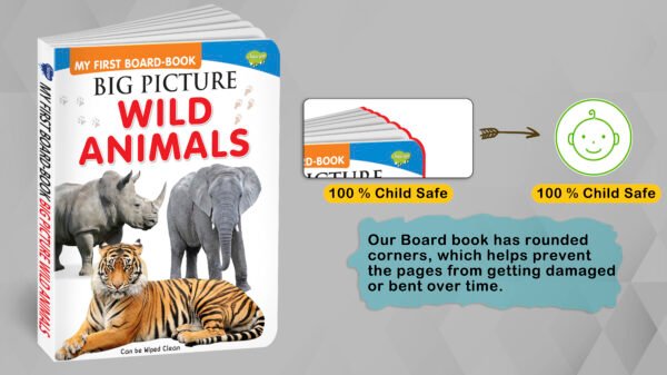 Big Pictures : Wild Animals | My First Board Book | Early Learning Picture Book - Image 7