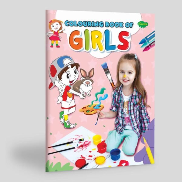 Girl Illustrations Colouring Book