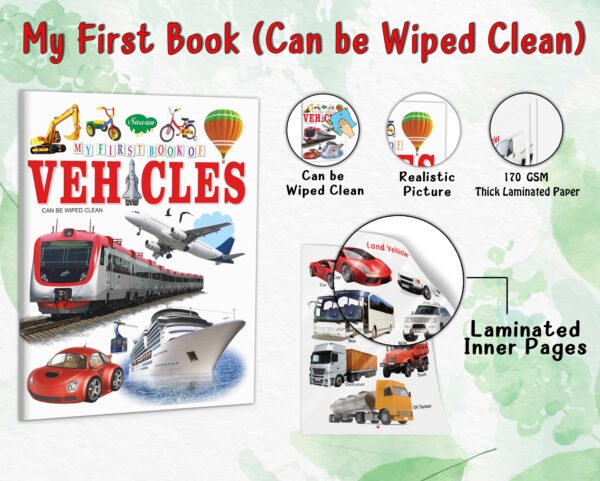 My First Book of Vehicles | My First Book (Can be Wiped Clean) - Image 4