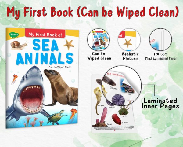 My First Book of Sea Animals | My First Book (Can be Wiped Clean) - Image 4