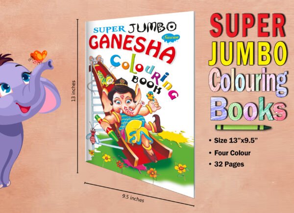 Super Jumbo Ganesha Colouring Book | Super Jumbo Colouring Book - Image 6