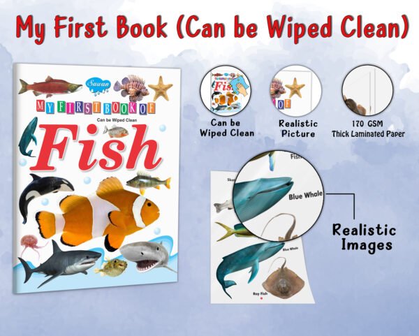 My First Book of Fish | My First Book (Can be Wiped Clean) - Image 5