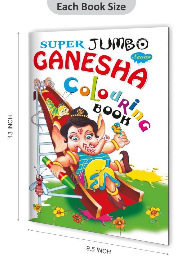 Super Jumbo Ganesha Colouring Book | Super Jumbo Colouring Book - Image 2