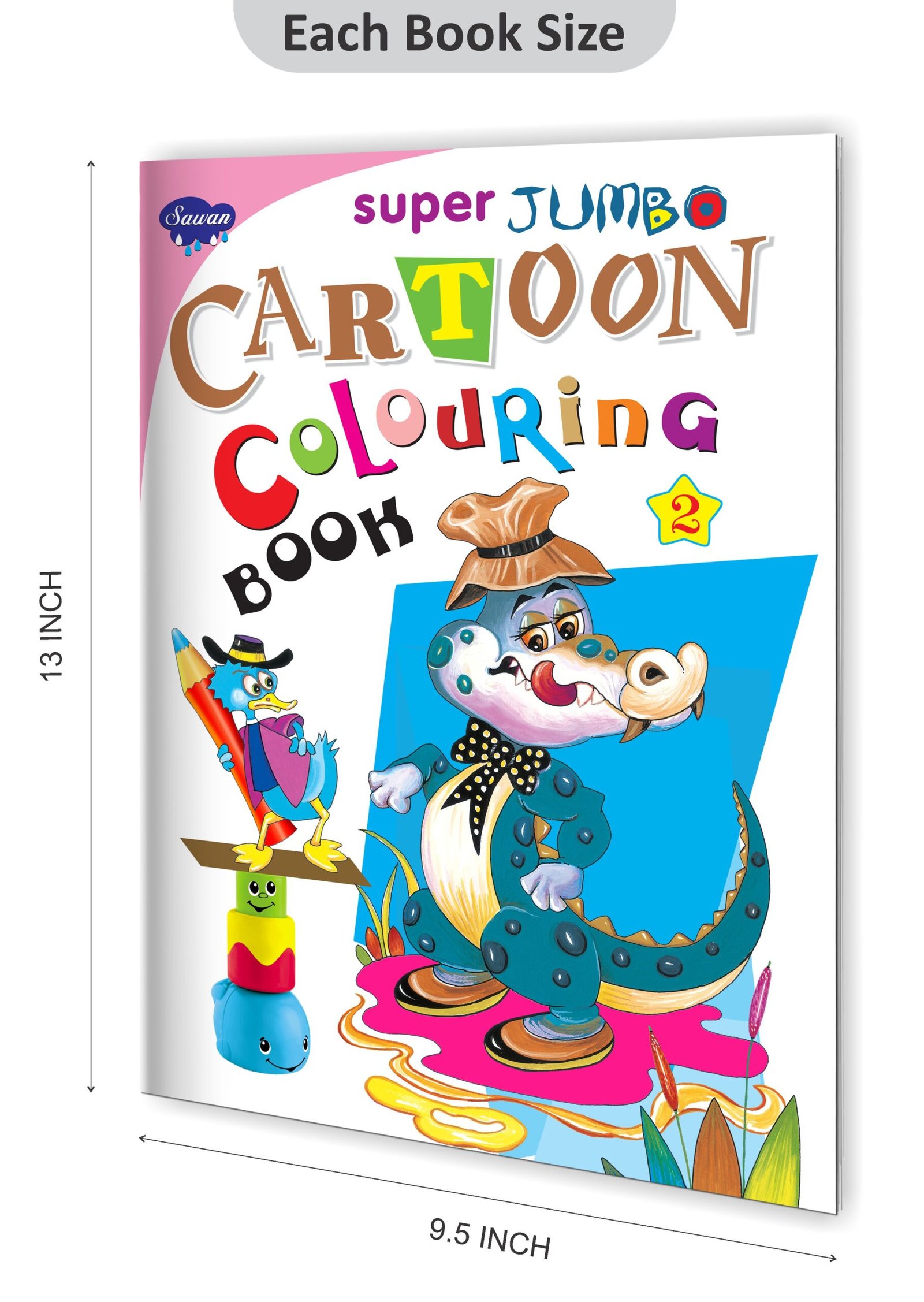 Jumbo Activity Book for Kids: Jumbo Coloring Book and Activity Book in One: Giant Coloring Book and Activity Book for Pre-K to First Grade [Book]