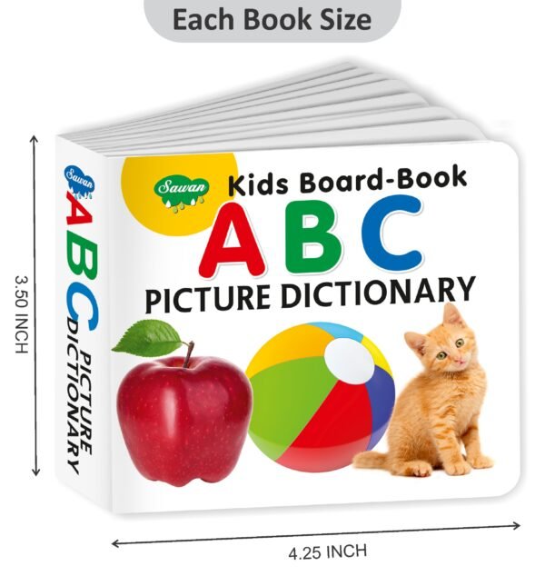 ABC Picture Dictionary | Kids Board Book | Early Learning Picture Book - Image 2