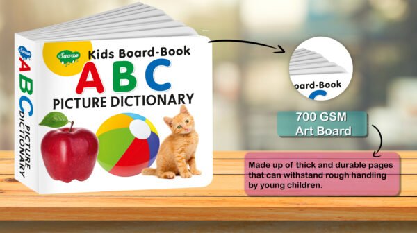 ABC Picture Dictionary | Kids Board Book | Early Learning Picture Book - Image 3