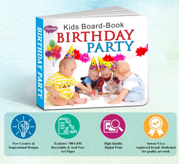 Birthday Party | Kids Board Book | Early Learning Picture Book - Image 6