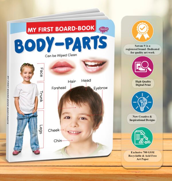 Body Parts | My First Board-Book | Early Learning Picture Book - Image 7