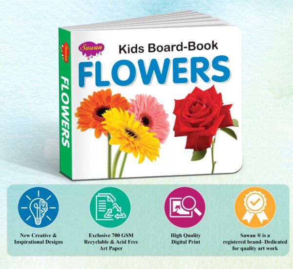 Flowers | Kids Board Book | Early Learning Pictre Book - Image 5