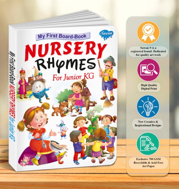 Nursery Rhymes for Junior KG | My First Board-Book | Early Learning Picture Book - Image 7