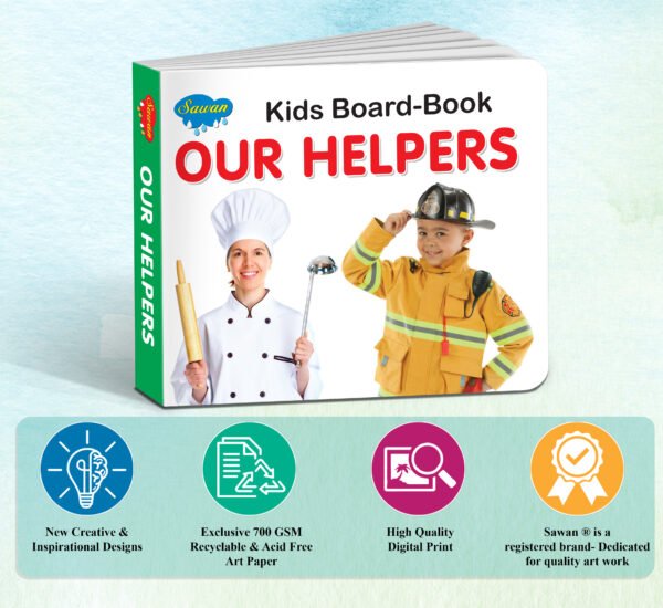 Our Helpers | Kids Board Book | Early Leraning Picture Book - Image 6