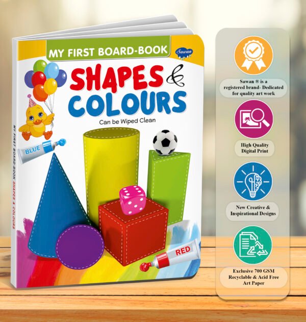 Shapes and Colours | My First Board-Book | Early Learning Picture Book - Image 7