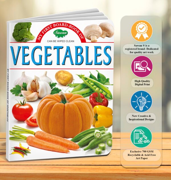 Vegetables | My First Board-Book | Early Learning Picture Book - Image 7