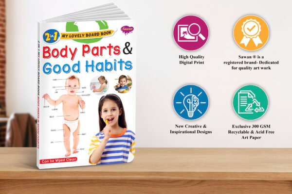 Body Parts and Good Habits | 2 in 1 My Lovely Board Book - Image 3