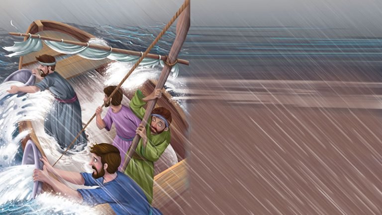 JESUS CALMS A STORM | BIBLE STORIES NEW TESTAMENT - Sawan Books