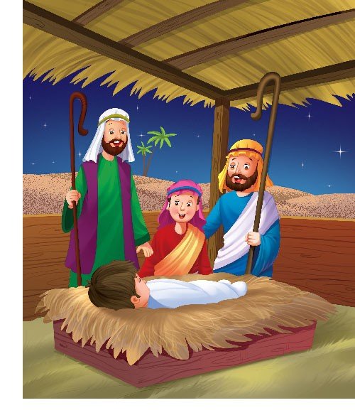 the shepherds visit jesus