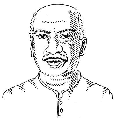 ART / DRAWING / ILLUSTRATION / PAINTING / SKETCHING - Anikartick: KAMARAJAR  - The Great Indian Political Leader And Ex CM of TamilNadu