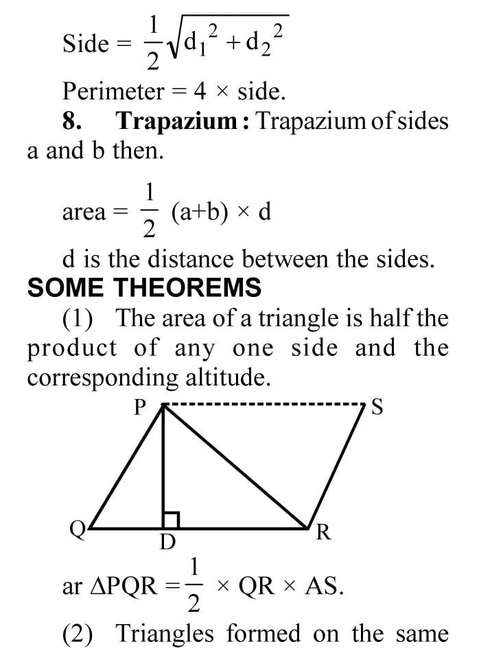 35. Area of Plane Figures - Sawan Books