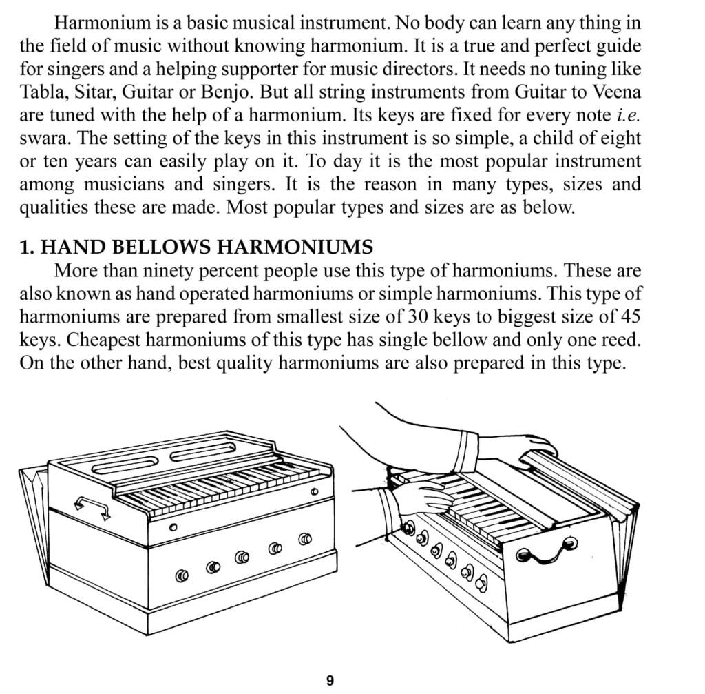 1. Types of Harmoniums - Sawan Books